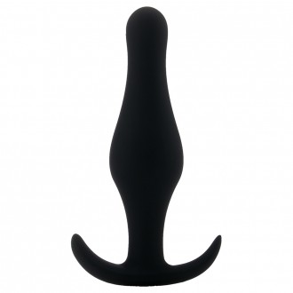 PLUG ANAL BUTT PLUG COM PEGA  PRETO MÉDIO