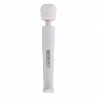 MASAGEADOR CON CARGADOR USB CANDY PIE MAGIC WAND BLANCO