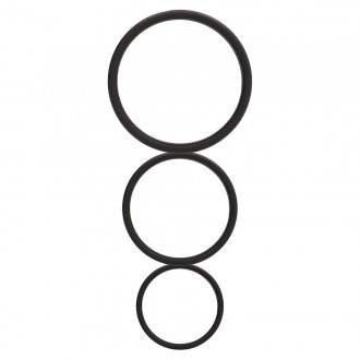 ANELLI DEL PENE SET PIATTO COCK RINGS SET NERO