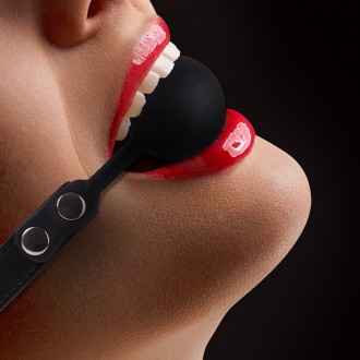 GAG Ahi! SILICONE PALLA GAG NERO