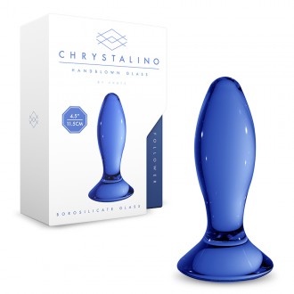 PENE EN VIDRIO FOLLOWER CHRYSTALINO AZUL