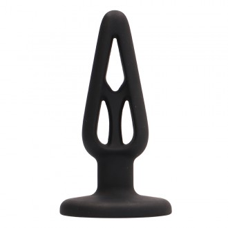 PLUG & PLAY 4” SILICONE BUTT PLUG BLACK