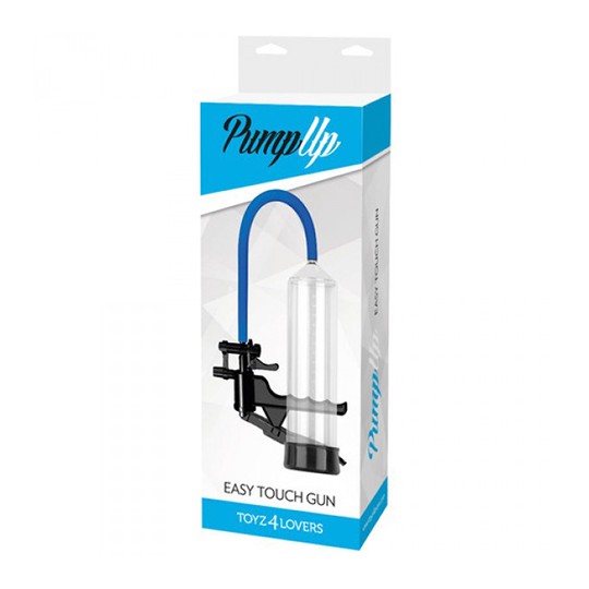 BOMBA PARA O PÉNIS COM PUNHO EASY TOUCH GUN TRANSPARENTE