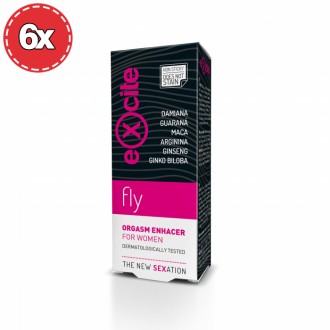 PACK COM 6 POTENCIADOR DE ORGASMO EXCITE WOMAN FLY 15ML