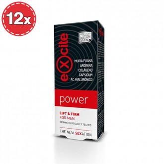 CONFEZIONE CON 12 GEL STIMOLANTE EXCITE MAN POWER 15ML