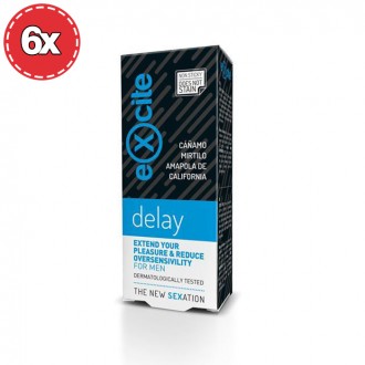 CONFEZIONE CON 6 EXCITE MAN DELAY GEL 15 ML