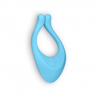 VIBRADOR PARTNER MULTIFUN 1 COM CARREGADOR USB AZUL