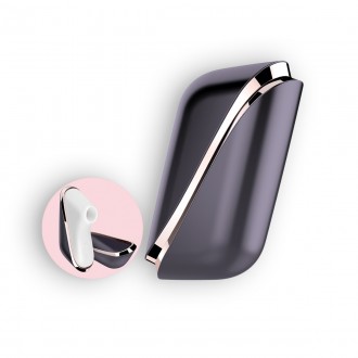 SATISFYER PRO TRAVELER CLITORIAL STIMULATOR WITH VIBRATION AND USB CHARGER