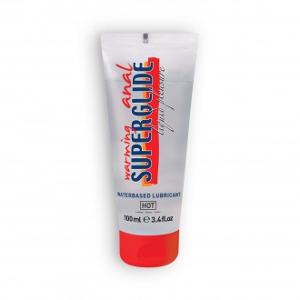 LUBRICANTE DE BASE ACUOSA CON EFECTO CALOR WARMING ANAL SUPERGLIDE HOT™ 100ML