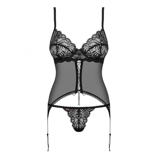 CORPETTO E BIANCHERIA INTIMA CONTICA OBSESSIVE NERO