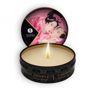 SHUNGA ROSE PETALS MASSAGE CANDLE 30ML