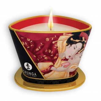 SHUNGA ROMANCE CHAMPAGNE E FRAGOLA MASSAGGIO CANDELA 170ML