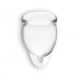 FEEL CONFIDENT MENSTRUAL CUP SATISFYER CLEAR
