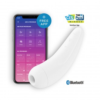 SATISFYER CURVY 2+ WITH APP WHITE