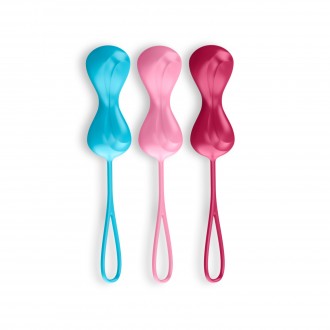 POWER BALLS 3 PIECE SET SATISFYER COLOURED