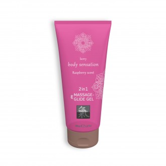 SHIATSU™ RASPBERRY FLAVOURED MASSAGE AND GLIDE GEL 2IN1 200ML