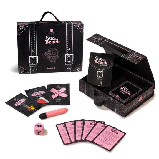 GIOCO SESSO SULLA SPIAGGIA KIT DA VIAGGIO ES-EN-DE-FR-NL-EN GIOCO SEGRETO