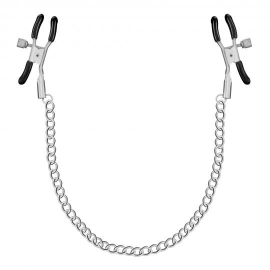 SILVER NIPPLE CHAIN CLAMPS CRUSHIOUS