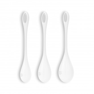 SATISFYER YONI POWER 1 3-PCS SET WHITE