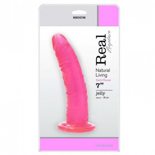 REAL RAPTURE EARTH FLAVOUR DILDO 7&#039;&#039; PINK