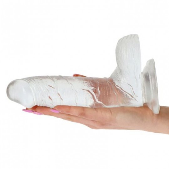 REAL RAPTURE EARTH FLAVOUR DILDO 7.5&#039;&#039; CLEAR