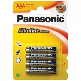 4 PILHAS AAA ALCALINAS PANASONIC