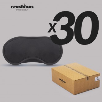 PACK OF 30 SATIN BLINDFOLD CRUSHIOUS BLACK