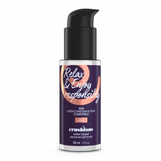CRUSHIOUS DEEP DIVER DOUBLE DILDO WITH ANAL LUBRICANT 50ML PINK