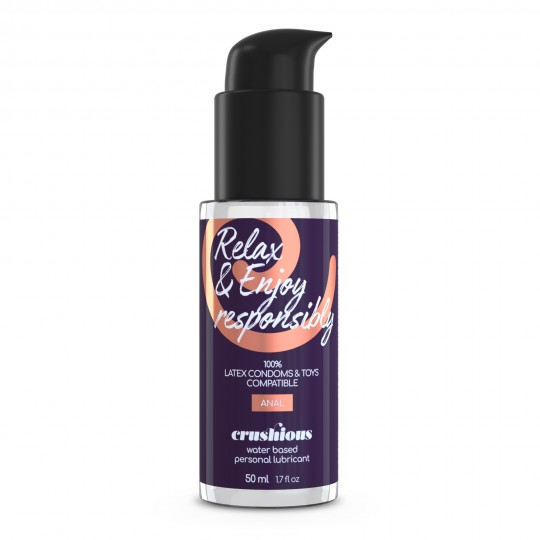 DEEP DIVER DOPPIO DILDO CON ANALE LUBRIFICANTE 50 ML CRUSHIOUS ROSA
