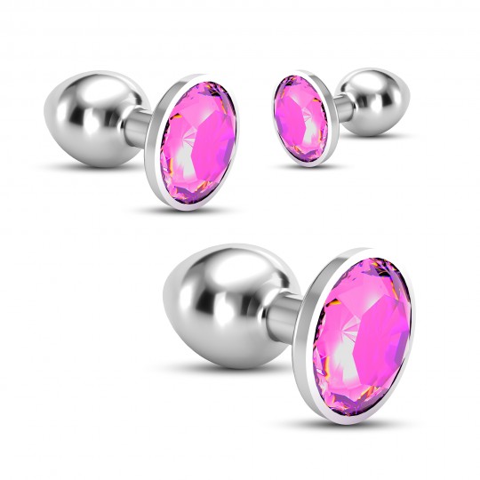 ANALE TRENO TRIO BIJOU ROSA CRUSHIOUS CON LIBERO INDIVIDUALE BORSE