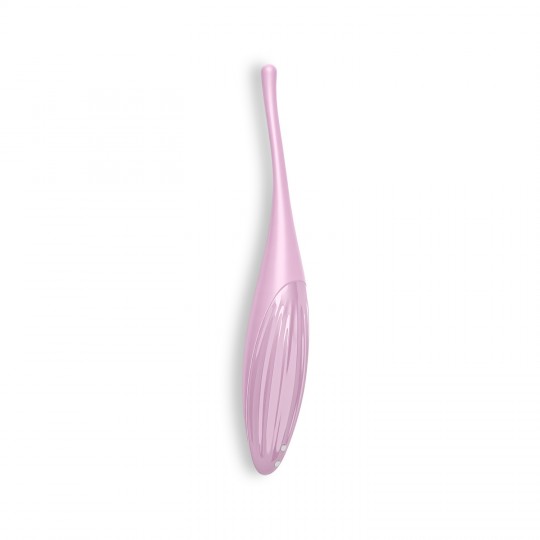 VIBRADOR TWIRLING JOY COM APP SATISFYER ROSA