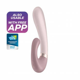 SATISFYER HEAT WAVE VIBRATOR WITH APP PINK