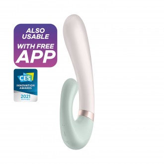 SATISFYER HEAT WAVE VIBRATOR WITH APP GREEN