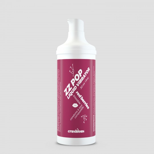 VIBRADOR LIQUIDO ZZ POP AROMA FRUTOS ROJOS 30ML CRUSHIOUS