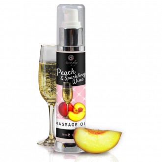 HUILE DE MASSAGE PÊCHE CHAMPAGNE SECRET PLAY 50ML