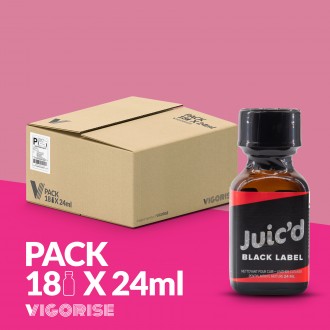 PACK AVEC 18 JUIC'D BLACK LABEL POPPER 10ML