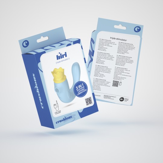 STIMOLATORE TRIPLO HIRI CRUSHIOUS BLU