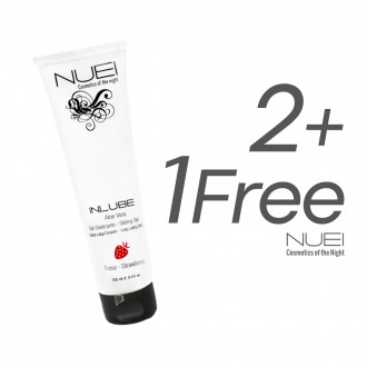 2 + 1 FREE SPECIAL PROMO PACK NUEI INLUBE STRAWBERRY WATERBASED LUBRICANT 100ML