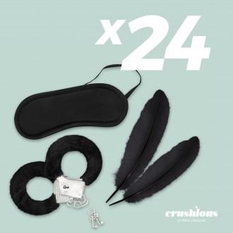 PACK DE 24 KIT BONDAGE LOVER’S DREAM CRUSHIOUS NOIR