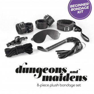 CRUSHIOUS  DUNGEONS & MAIDENS BDSM KIT BLACK