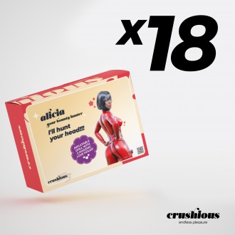 PACK DE 18 ALICIA A CAÇA RECOMPENSAS BONECA INSUFLÁVEL MULATA CRUSHIOUS