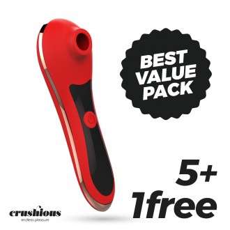 5 + 1 FREE CRUSHIOUS RED VELVET CLITORAL STIMULATOR