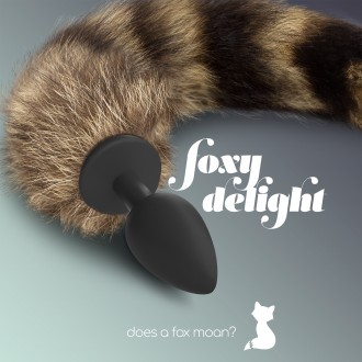 PACK OF 24 FOXY DELIGHT SILICONE ANAL PLUG WITH TAIL CRUSHIOUS