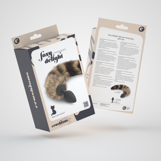PACK DE 24 PLUG ANAL AVEC QUEUE FOXY DELIGHT SILICONE CRUSHIOUS