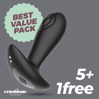 5 + 1 GRATUITO OCTO PLUG ANAL CON GOLPETEO Y MANDO A DISTANCIA CRUSHIOUS