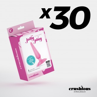 PACK DE 30 PLUG ANAL JOLLY PLUG ROSA CRUSHIOUS