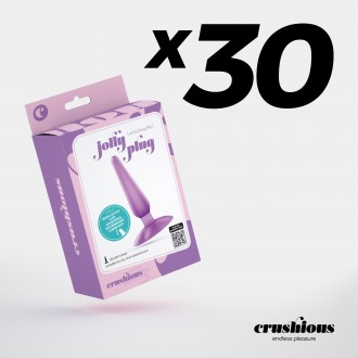 PACK DE 30 PLUG ANAL JOLLY PLUG LILA CRUSHIOUS