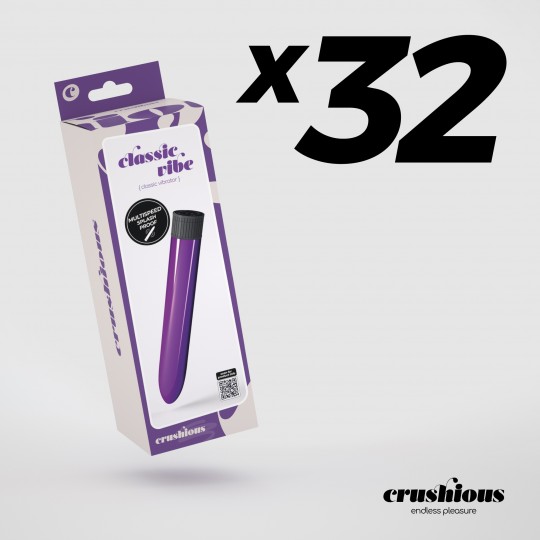 PACK DE 32 VIBROMASSEUR CLASSIC VIBE CRUSHIOUS VIOLET