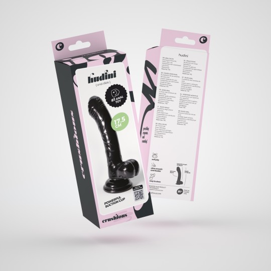 PACK DE 32 HUDINI DILDO ANAL JELLY NEGRO CRUSHIOUS