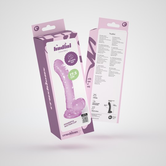 HUDINI DILDO ANALE GELATINOSO VIOLA CRUSHIOUS